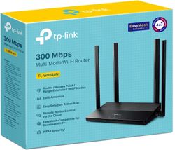 Wi-Fi роутер TP-LINK TL-WR846N, Wi-Fi 4, N300, 3 LAN, черный
