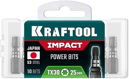 Набор бит Kraftool 26195-30-25-S10,  10шт
