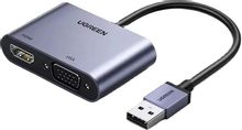 Изображение товара Переходник аудио-видео UGREEN CM449 USB Type-A - HDMI VGA 1.3  0.1м серый