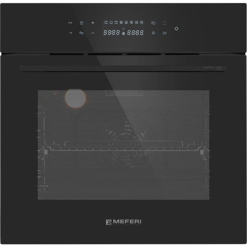 Духовой шкаф электрический MEFERI Ultra MEO6010BK, 65л, дверца с 2 стеклами, черный/нержавеющая сталь