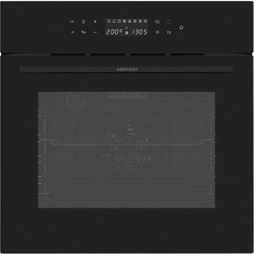 Духовой шкаф электрический MEFERI Ultra MEO6010BK, 65л, дверца с 2 стеклами, черный/нержавеющая сталь — цена и наличие Духовой шкаф электрический MEFERI Ultra MEO6010BK, 65л, дверца с 2 стеклами, черный/нержавеющая сталь