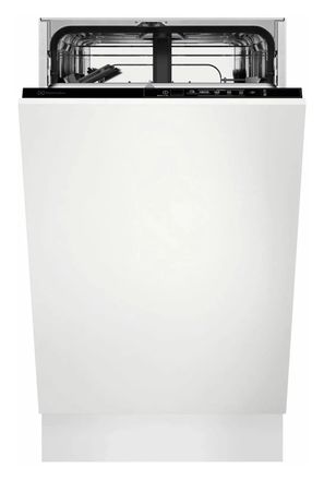 Встраиваемая посудомоечная машина Electrolux EEA12100L, узкая, ширина 44.6см, полновстраиваемая, загрузка 9 комплектов