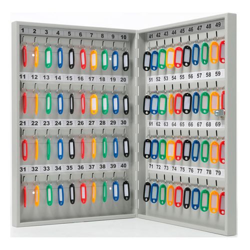 Шкафчик для ключей AIKO Key-80, 80шт ключ., 80 брелков, металл, серый [s183ch012500]