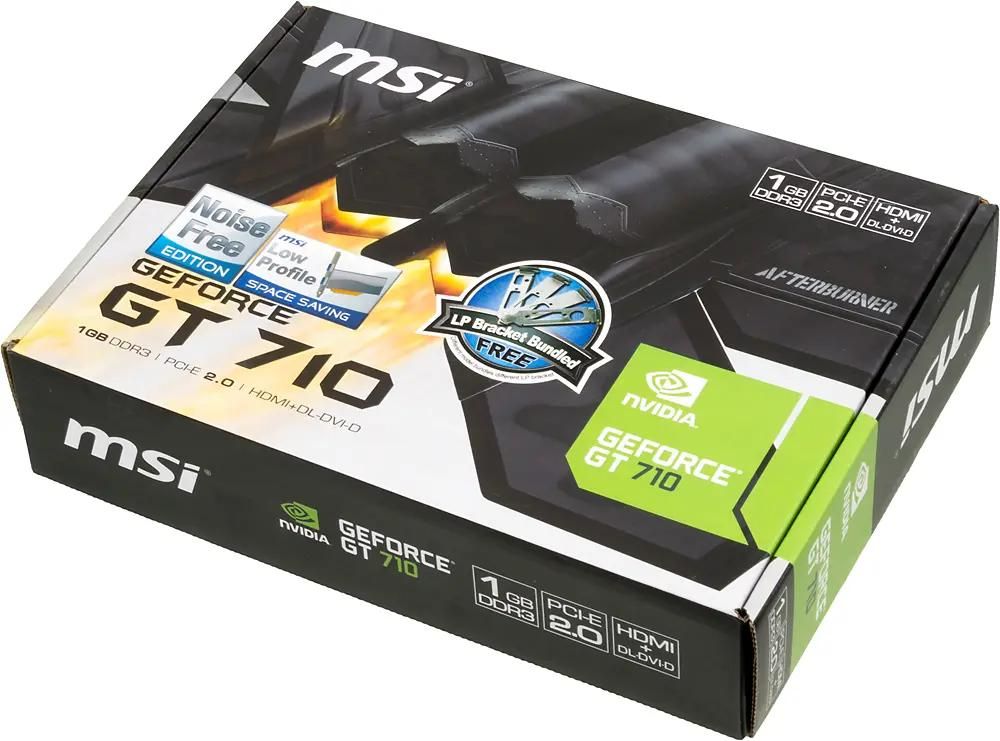 MSI NVIDIA GeForce GT 710 GT 710 1GD3H LP 1 DDR3 Low Profile Ret 352141