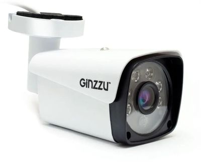 Камера видеонаблюдения аналоговая Ginzzu HIB-5303A,  3.6 мм,  белый [бп-00001584]