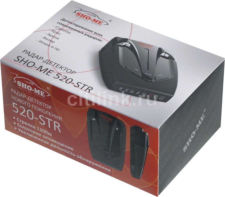 Обзор товара радар-детектор Sho-Me 520-STR(Б/У) (M00223213) в интернет ...