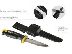 Нож HANSKONNER HK1076-10-2, 21мм, 1шт, черный