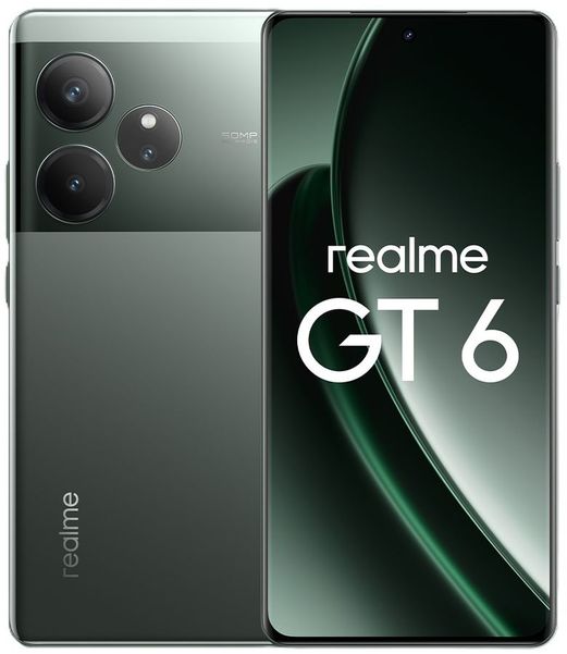 Смартфон REALME GT 6 12/256Gb,  RMX3851,  зеленый туман