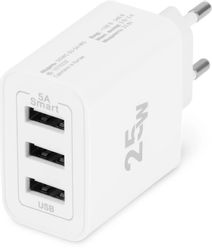 Сетевое зарядное устройство Digma DGWC-3U-5A-WG, белый