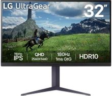 Изображение товара 31.5" Монитор LG UltraGear 32GS85Q-B,  2560x1440,  IPS,  180Гц,  2хHDMI,  1хDP,  черный [32gs85q-b.aruz]