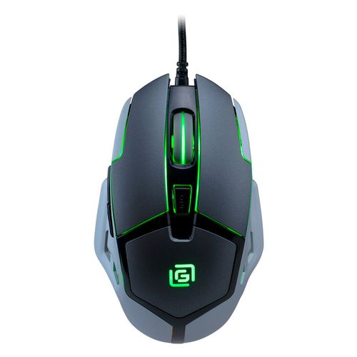 Мышь проводная Oklick 915G HELLWISH V2, игровая, оптическая, USB, 4800dpi, черный и серый [1003993]