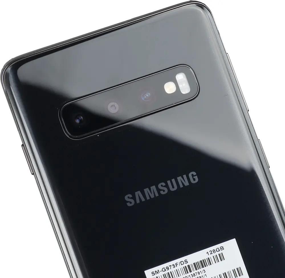 Характеристики Смартфон Samsung Galaxy S10 128Gb, SM-G973F, черный  (1124186) смотреть в СИТИЛИНК