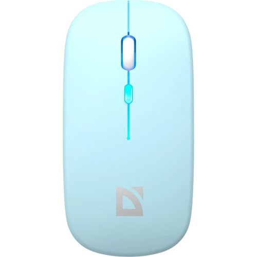 Мышь беспроводная Defender Coda MB-261, Bluetooth/Радио, оптическая, USB, 1600dpi, голубой [52263]