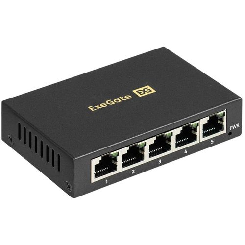 Коммутатор EXEGATE EDGS-1005D, неуправляемый, 5 RJ-45, 10/100/1000 Мбит/с [ex298693rus]