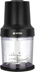Измельчитель электрический Vitek VT-7131, 0.3л, 800Вт, черный
