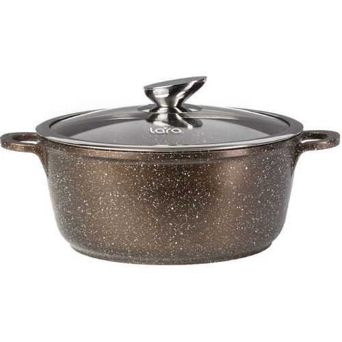 Кастрюля 3.1л LARA Choco LR02-203 Choco, алюминиевая, с крышкой