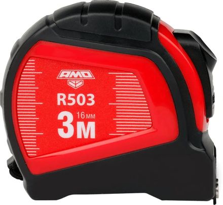 Рулетка строительная AMO R503,  3м x16мм,  с автостопом [851544]