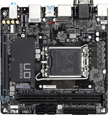 Материнская плата Gigabyte H610I, LGA 1700, Intel H610, mini-ITX, Ret ...