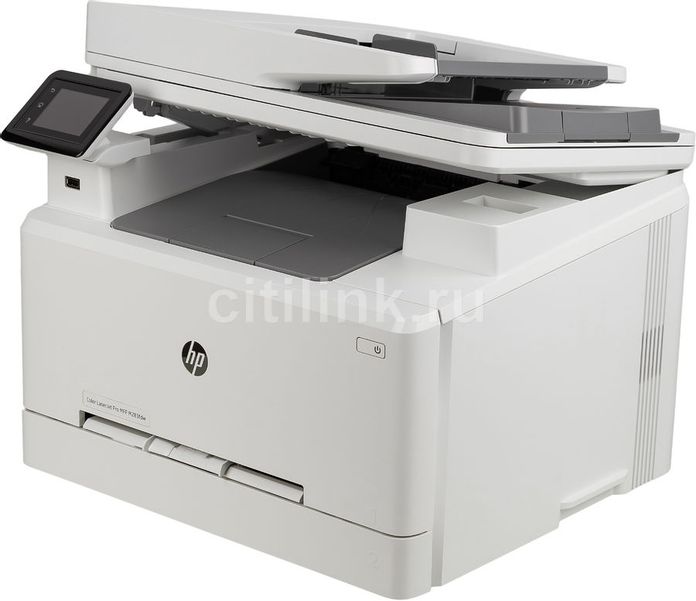 МФУ лазерное HP Color LaserJet Pro M283fdw цветная печать, A4, белый [7kw75a]