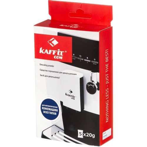 Очиститель от накипи KAFFIT KFT-D22, для кофеварок и кофемашин, 100грамм, 5 шт, белый [kft-d22 5*20]
