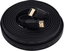 Изображение товара Кабель HDMI 1.4 5м плоский Buro для высокого качества видео и аудио