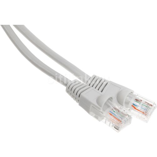 Патч-корд Buro UTP-5E-3M-G литой (molded), UTP, кат.5E, 3м, 4 пары, 26AWG, алюминий омедненный, многожильный, серый
