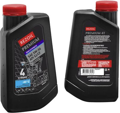 Характеристики Моторное масло REZOIL Масло REZOIL PREMIUM 4-т. п/синт ...