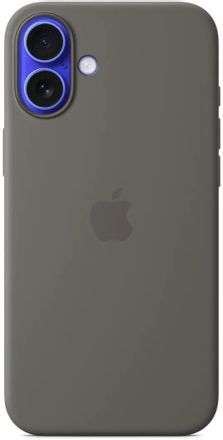 Чехол (клип-кейс) Apple Silicone Case, Stone Gray,  для Apple iPhone 16 Plus, серый [myyc3zm/a]