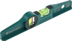 Уровень пузырьковый Kraftool 34717-025 25см, магнитный, глазков: 2шт