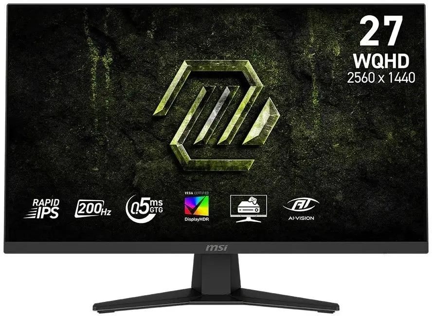 Монитор MSI 27" MAG 274QF E20, 16:9, IPS, QHD, 0,5ms, 300cd, 200Hz, HDMI, DP
