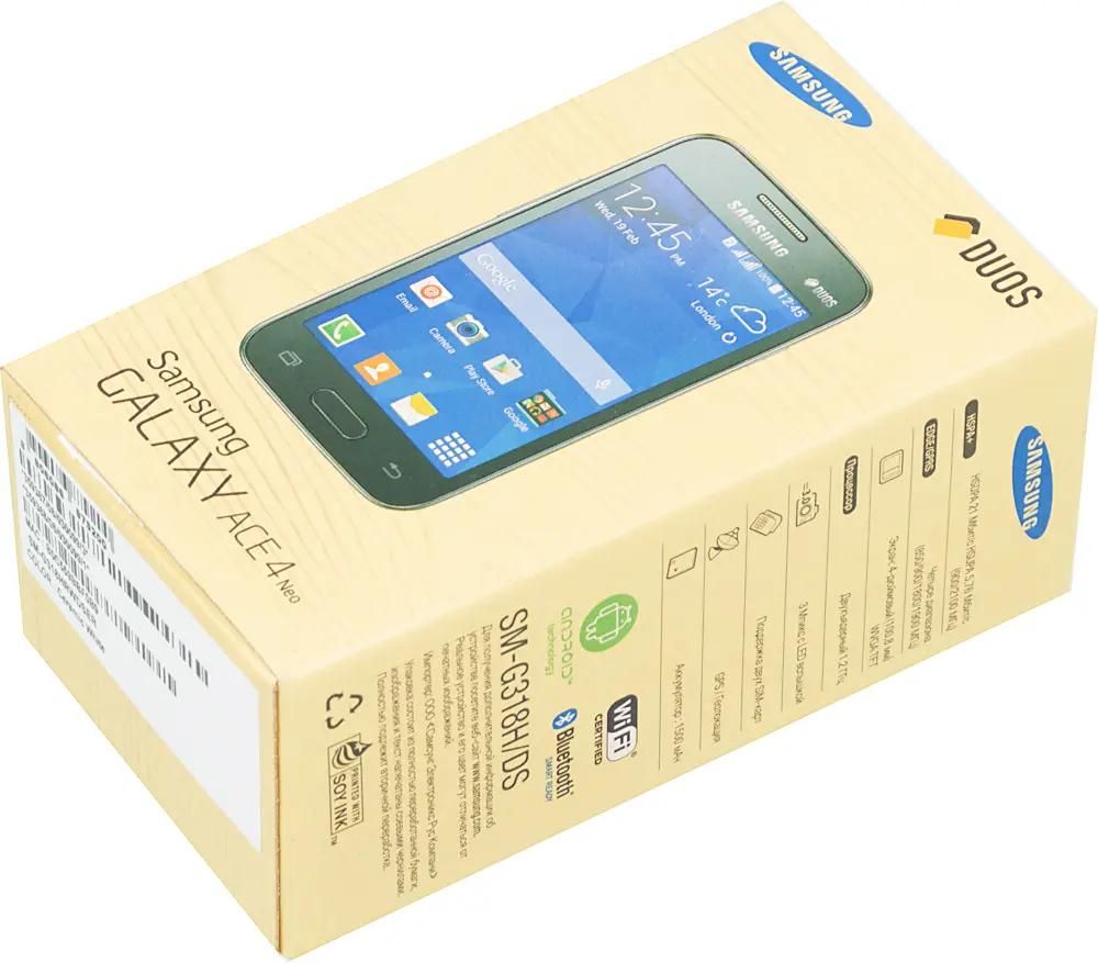 Ответы на вопросы о товаре смартфон Samsung Galaxy Ace 4 Neo SM-G318H/DS,  белый (299682) в интернет-магазине СИТИЛИНК