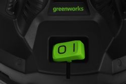 Строительный пылесос GREENWORKS G120WDV,  зеленый