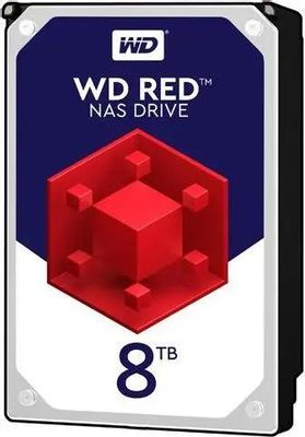 Жесткий диск WD Red WD80EFAX,  8ТБ,  HDD,  SATA III,  3.5"