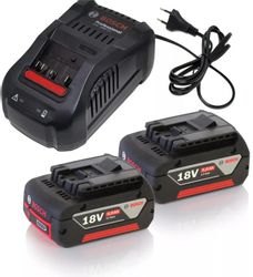 Батарея аккумуляторная Bosch GBA, 18В, 5Ач, Li-Ion, ЗУ в комплекте
