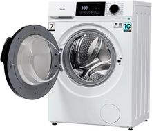 Стиральная машина узкая Midea MFC3712BSW40/W, с паром, инверторная