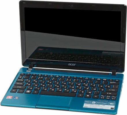 Нетбук Acer AO725-C61bb 11.6", AMD Fusion C-60 1ГГц, 2-ядерный, 2ГБ DDR3, 500ГБ,  AMD Radeon  HD 6290M, Windows 7 Home Basic, голубой [nu.sgqer.005]