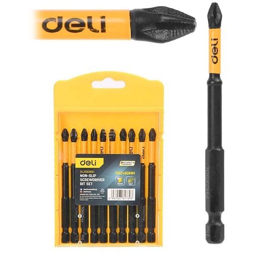 Набор бит Deli DL251090K, Е 1/4, 10шт