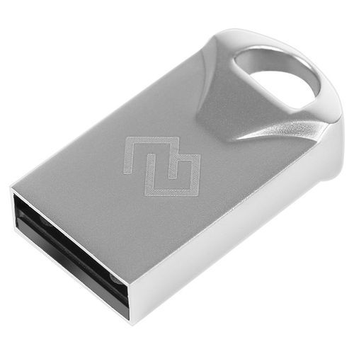 Флешка USB Digma DRIVE2 64ГБ, USB2.0, серебристый [dgfum064a20sr]
