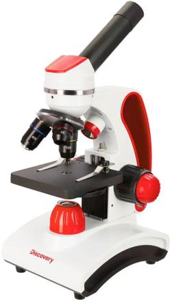 Микроскоп DISCOVERY Pico Terra, световой/оптический/биологический, 40-400x, на 3 объектива, белый/красный [77974]