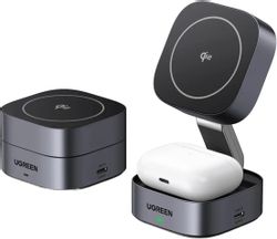 Изображение товара Беспроводное зарядное устройство UGREEN W702 15Вт USB-C серое Изображение товара Беспроводное зарядное устройство UGREEN W702 15Вт USB-C серое