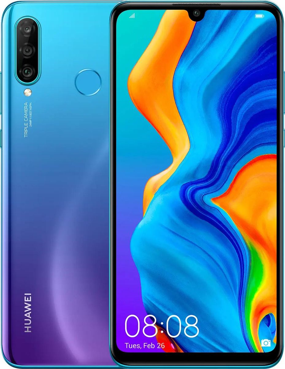 Характеристики Смартфон Huawei P30 lite 256Gb, синий (1211438) смотреть в СИТИЛИНК