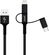 Изображение товара Кабель PERO DC-06,  Lightning (m) -  USB (m),  1м,  3A,  черный [prdc-06u1mb]