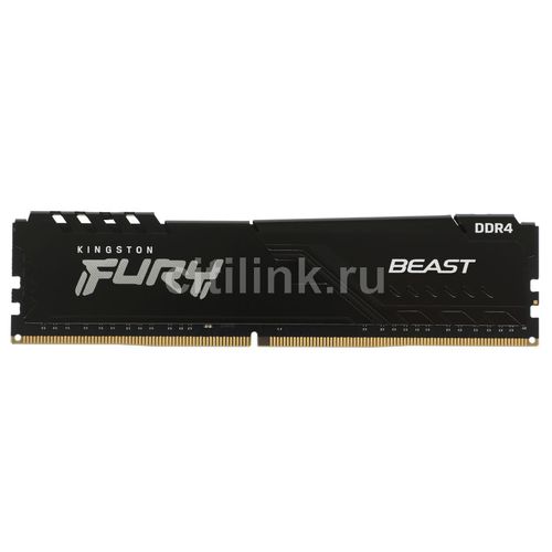 Оперативная память Kingston Fury Beast Black KF432C16BB/8 DDR4 — 1x 8ГБ 3200МГц, DIMM, Ret