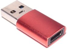 Изображение товара Адаптер USB2.0 PREMIER 6-071, USB 2.0 A(m) (прямой) - USB Type-C (f) (прямой), пакет, красный