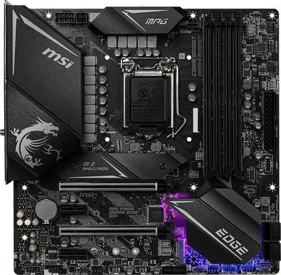 Материнская плата MSI MPG Z490M GAMING EDGE WIFI, LGA 1200, Intel Z490 ...