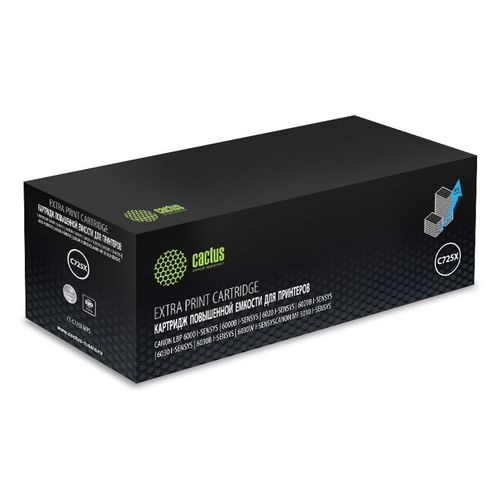 Картридж Cactus CS-C725X-MPS, 725X, черный / CS-C725X-MPS