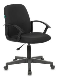 Кресло Бюрократ Ch-808-Low, ткань, до 120кг, черный