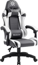 Изображение товара Игровое кресло DEFENDER Fortune из экокожи с регулируемыми подлокотниками Изображение товара Игровое кресло DEFENDER Fortune из экокожи с регулируемыми подлокотниками
