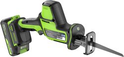 Сабельная пила GREENWORKS GPT-CRS-25, аккумуляторная