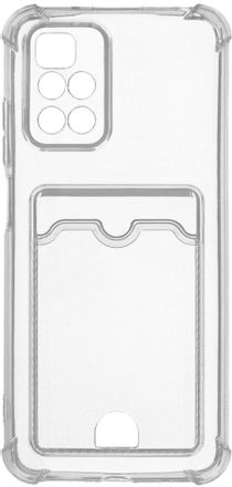 Чехол (клип-кейс) ZIBELINO Silicone Card Holder, для Xiaomi Redmi 10, прозрачный [zsch-xmi-rdm-10-cam-trn]